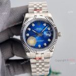 41mm Rolex Datejust 2 Blue Dial Jubilee Fluted Bezel Diamond Watch High End Replica